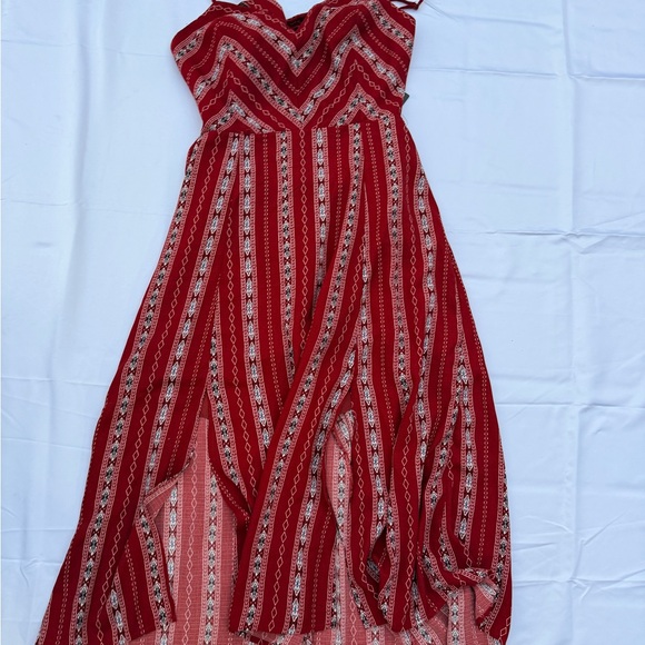 Lulus Dresses & Skirts - Lulu's Red and White Patterned Dress